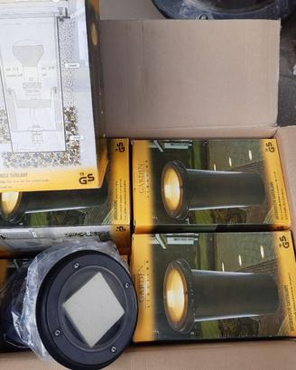 8 Faretti da incasso da giardino NUOVI