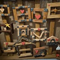 decorazioni artigianali in legno, stile rustico