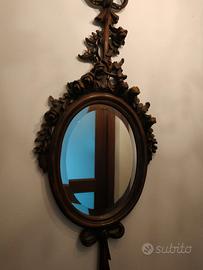 Specchiera intagliata in legno - Stile Luigi XVI