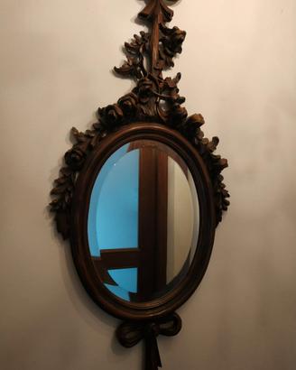 Specchiera intagliata in legno - Stile Luigi XVI