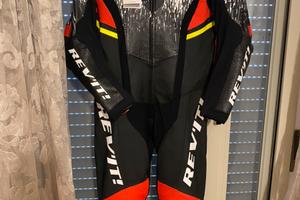 Tuta moto in pelle taglia 54