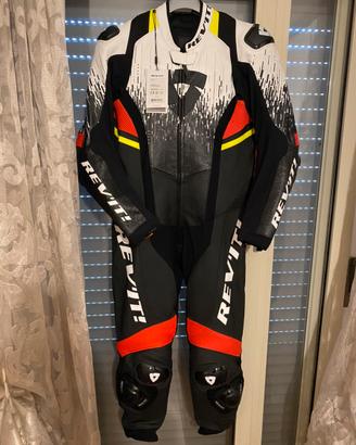 Tuta moto in pelle taglia 54