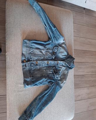 Giubbotto jeans bimba
