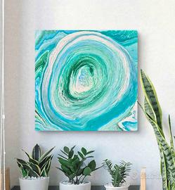 Quadro Moderno Astratto fatto a mano 50x50cmcm