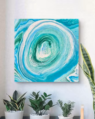 Quadro Moderno Astratto fatto a mano 50x50cmcm