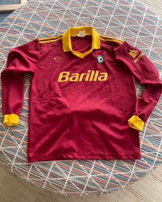 Maglia calcio as roma vintage barilla anni 90