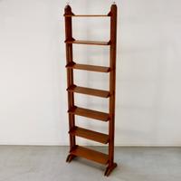 Libreria modulare italiana vintageteak e acciaio