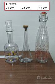 Bottiglie in Vetro di varie forme