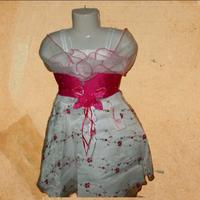 Vestito abito con stola bambina 4anni Cerimonia