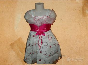 Vestito abito con stola bambina 4anni Cerimonia