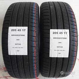 2 gomme 205 45 17 bridgestone a747