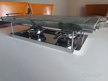 Grill da tavolo Rechaud con pietra ollare