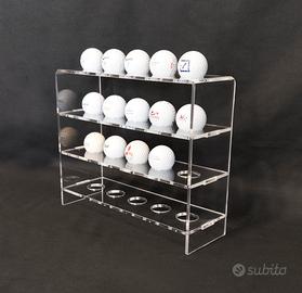 Bacheca vetrina in plexiglass per palline da golf