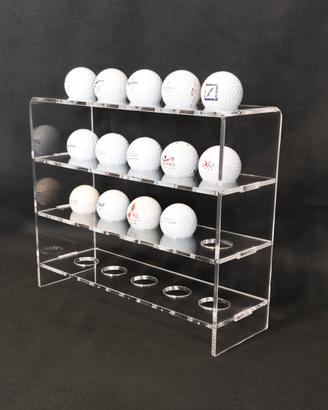 Bacheca vetrina in plexiglass per palline da golf