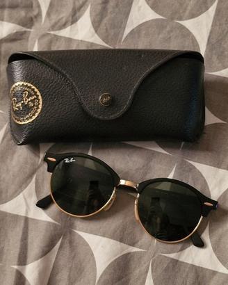 Occhiali da sole Rayban anni 2000 Gold Round