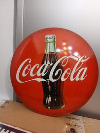 BOTTONE COCA COLA ORIGINALE TEDESCO IN METALLO 