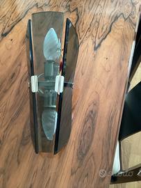 Applique cristallo fumé vintage anni 60 originale