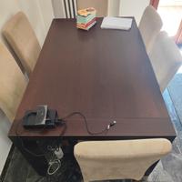 Tavola allungabile in legno massello