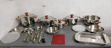 Batteria pentole 24 pz CIEFFE Acciaio Inox 18/10