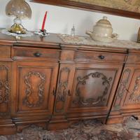 Credenza legno decorata