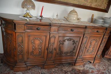 Credenza legno decorata