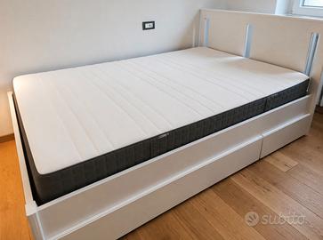 letto bianco 1 piazza e 1/2
