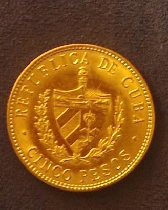 5 Pesos oro Cuba