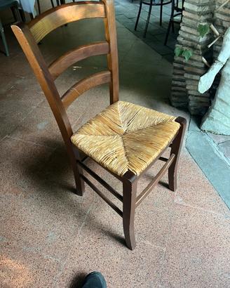 Sedie legno e ferro
