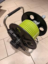 Claber Avvolgitubo Carrello con Kit, 20 Metri