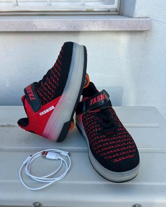 SCARPE RAGAZZO 34 CON ROTELLE