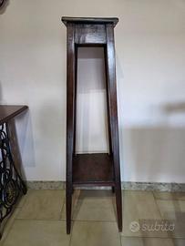 Colonna/alzata  portavaso  in legno