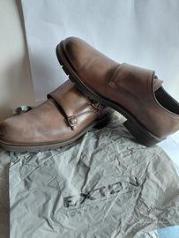 Scarpe Monk Strap Marroni Uomo