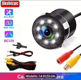 Telecamera Retrocamera Retromarcia 8 Led 