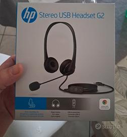 cuffie stereo HP usb headset g2 nuovo