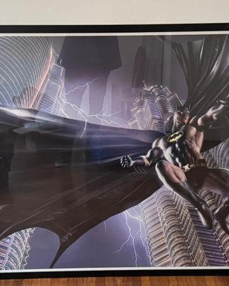 Grande stampa Batman stile Greg Horn e cornice