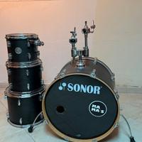 Batteria sonor force 2005 set completo pelli remo