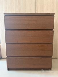 Ikea MALM Cassettiera con 4 cassetti, 80x100 cm