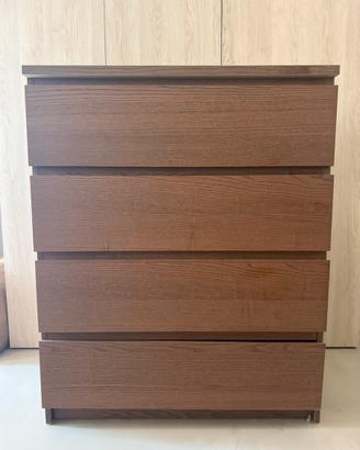 Ikea MALM Cassettiera con 4 cassetti, 80x100 cm