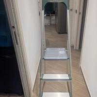 Scala Parkside in alluminio, 3 scalini piú pedana