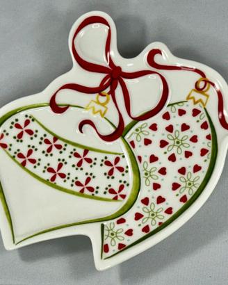 PORTMEIRION Bauble Embossed Plate - Christmas Wish