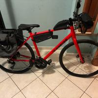 Trek GRAVEL Viaggio L + Portapacc BORSE LUCI