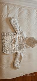 giubbino 100 gr bambina avorio argento 5 6 anni