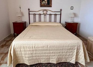 Struttura letto matrimoniale in ottone
