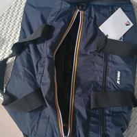 borsone k-way blu nuovo 