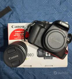 Fotocamera Reflex Canon 4000d + accessori