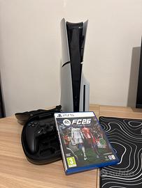 Ps5 slim  + controller edge nero + Fc26