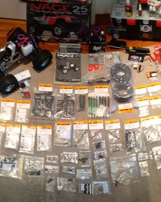 HPI savage 25+ spare parts e ricambi