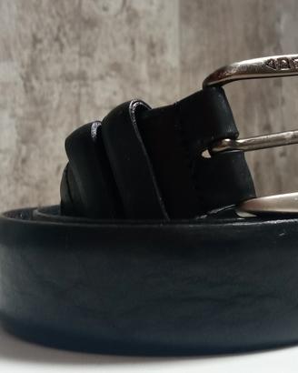 Cintura in pelle nera Weekend
