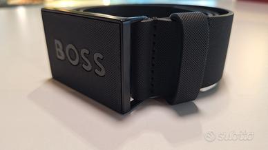 Boss cintura uomo in pelle nera taglia 85 cm