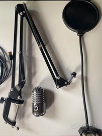 Samson Meteor Mic, staffa supporto, filtro antipop